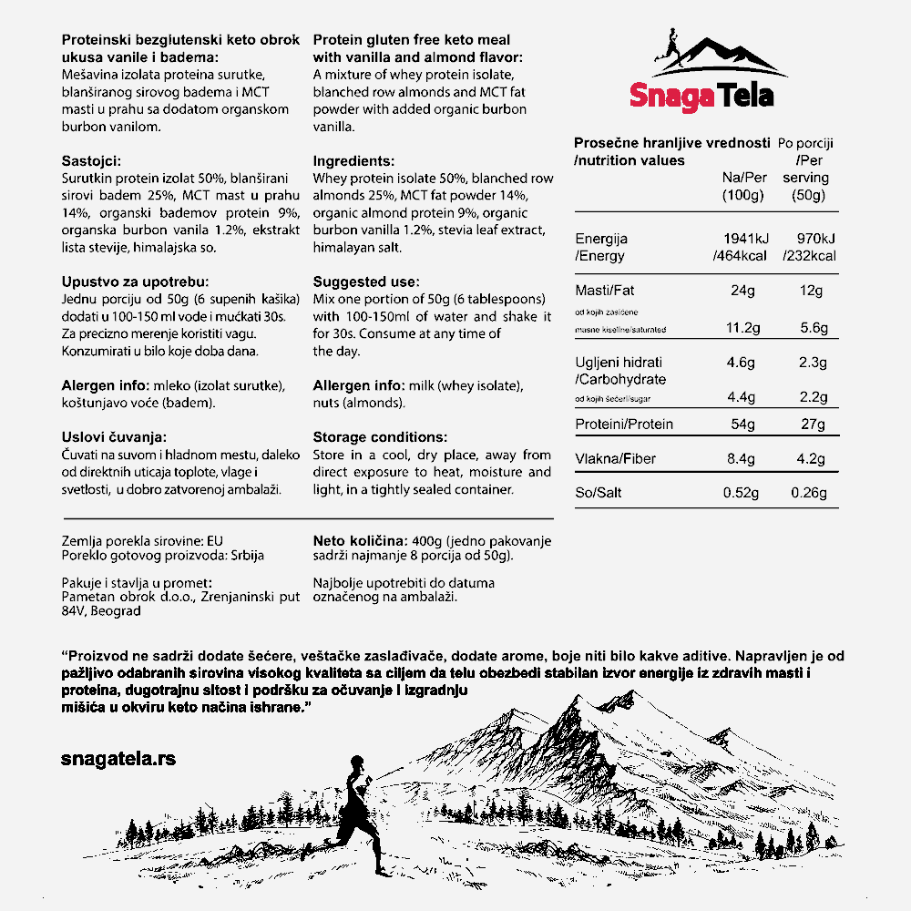 KETO Protein - vanila